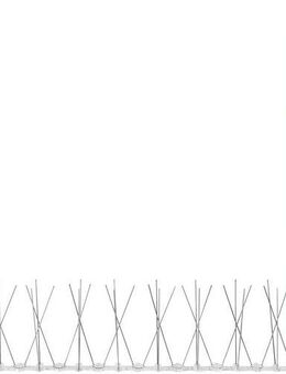 SCHELLENBERG Taubenspikes Taubenabwehr-Set Plus, 50x2x0,6 cm, Vogelabwehr aus Edelstahl, 11 cm lange Spikes