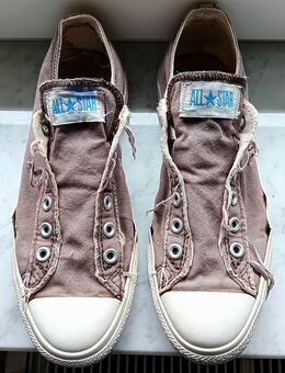CONVERSE ALL STAR Chucks-braun, low,ohne Schnüren, 41,7,5 bzw.9,5 - Bordesholm