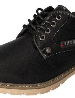 Mustang Shoes Schnürschuh, Freizeitschuh, Halbschuh, Schnürschuh mit Logoschriftzug