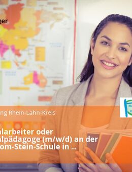 Schulsozialarbeiter oder Schulsozialpädagoge (m/w/d) an der Freiherr-vom-Stein-Schule in Lahnstein Teilzeit - Lahnstein