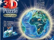 Ravensburger Puzzleball Nachtlicht Erde bei Nacht, 72 Puzzleteile, mit Leuchtsockel inkl. LEDs
