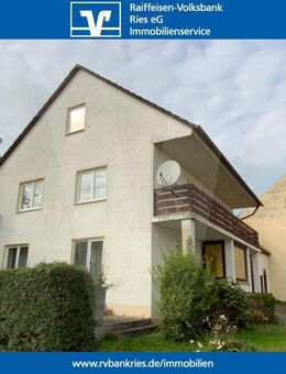 Stark renovierungsbedürftiges Einfamilienhaus mit Nebengebäude in Marktoffingen - Marktoffingen