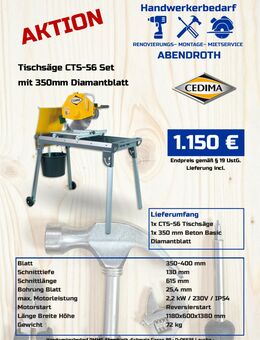 CEDIMA Tischsäge CTS-56 Set - Laucha (Unstrut) Zentrum