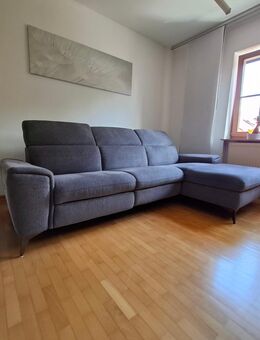 Ecksofa Strukturstoff dunkelgrau - Zell (Harmersbach)