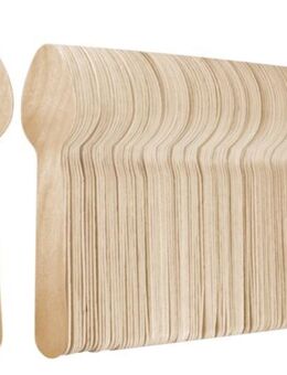 HOLZ GASTRO ECO EINWEGLÖFFEL Löffel 100 STK Gastro Restaurant Catering Imbiss Bar - Wuppertal