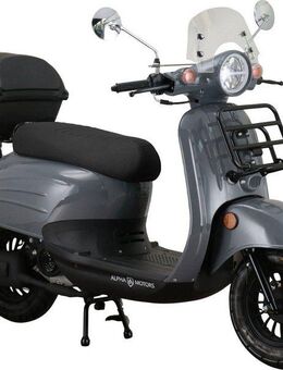 Alpha Motors Motorroller Adria, 50 ccm, 45 km/h, Euro 5, (inkl. Windschild und Topcase), mit Lenkerschloss und Windschild