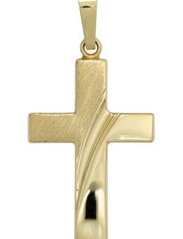 JOBO Kreuzanhänger Anhänger Kreuz, 585 Gold