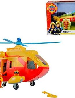 SIMBA Spielzeug-Hubschrauber Feurwehrmann Sam, Wallaby II Update, mit Licht und Sound