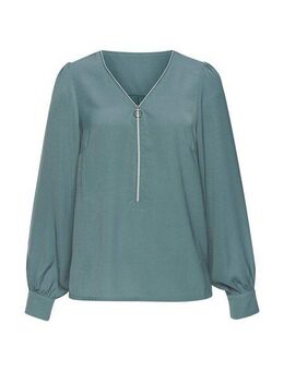 LASCANA Langarmbluse mit Reißverschlussdetail, elegante Damenbluse