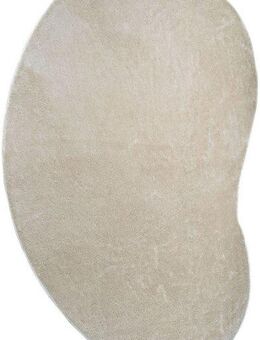 my home Teppich Cali Bean, U-förmig, Höhe: 16 mm, besondere Form, Uni, weich, waschbar, Wohnzimmer, Schlafzimmer