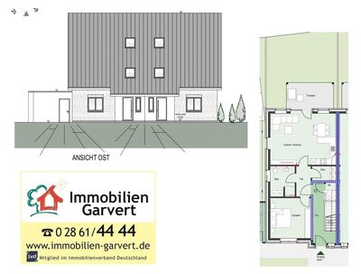 Neubau attraktiver Eigentumswohnungen in einem Doppelhaus in Gescher!