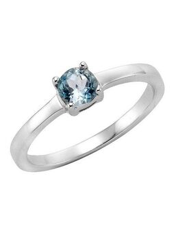 Zeeme Fingerring 925 Sterling Silber Blautopas, Ring
