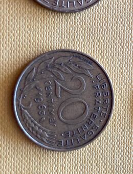 Münze Münzen Umlaufmünze Frankreich 20 Centimes 1963 - Alzey