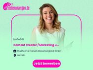 Content Creator (Online Marketing) / Marketing und Kommunikation (m/w/d) - Hameln