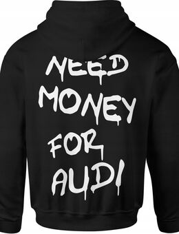 Herren Baumwoll-Sweatshirt für Audi-Fans – Mit hochwertigem Siebdruck Rückendruck - Wuppertal