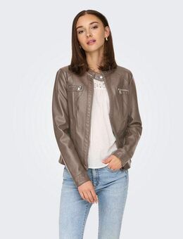 ONLY Lederimitatjacke ONLBANDIT FAUX LEATHER BIKER NOOS OTW in kurzer, modischer Form