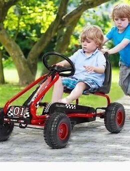 Go-kart. Rot. Fahrbereit. Mit Pedalen. - Saarlouis