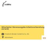 Mitarbeiter Warenausgabe Arbeitsvorbereitung (m/w/d) - Mönsheim