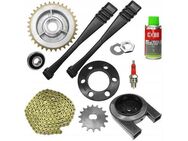 Simson Zahnrad hinten & vorne XXXL Set Gold mit Abdeckung Simson S51 / S60 / S70 / ENDURO Set2532 - Wuppertal