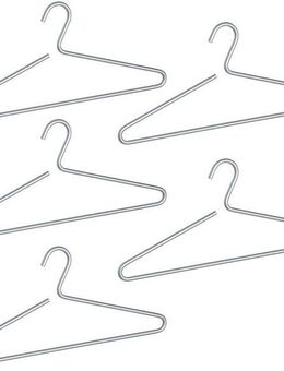 WENKO Kleiderbügel Modell Lux, (Set, 5-tlg), Garderobenbügel aus Aluminium, minimalistisches Design