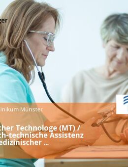 Medizinischer Technologe (MT) / Medizinisch-technische Assistenz (MTA) / Medizinischer Fachangestellter (MFA) (gn*) - Münster