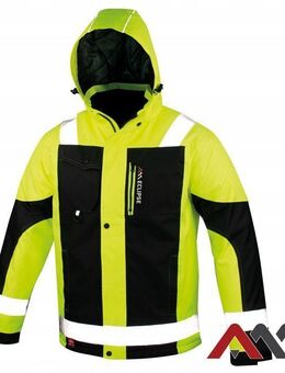 Premium Edition warme Winterjacke mit Reflektoren und Kapuze Winterjacke wasserdicht gelb Set34251 - Wuppertal