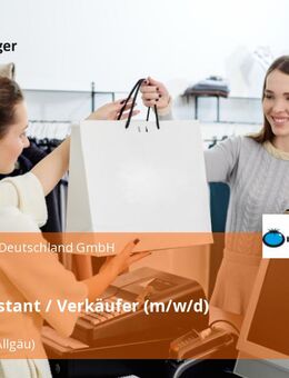 Sales Assistant / Verkäufer (m/w/d) - Kempten (Allgäu)
