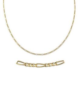 Firetti Collierkettchen Schmuck Geschenk Gold 333 oder 585 Figarokettengl. in mehreren Breiten, Made in Germany