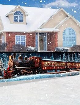 Festliches Weihnachtszug-Banner – Indoor & Outdoor Weihnachtsdekoration - Wuppertal