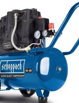 Scheppach Kompressor HC25Si – SUPER SILENT, max. 8 bar, 24 l, 1100W, 230l/min, 230V/50Hz, ölfrei