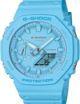 CASIO G-SHOCK Chronograph GA-2100-2A2ER, Quarzuhr,Armbanduhr,Herrenuhr,digital, bis 20bar wasserd.Resinbarmband
