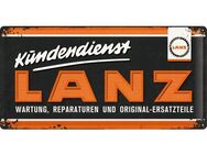 Tolles Lanz Kundendienst Traktor Blechschild Schlepper Landwirtschaft Nostalgic 25x50 cm - Hamburg