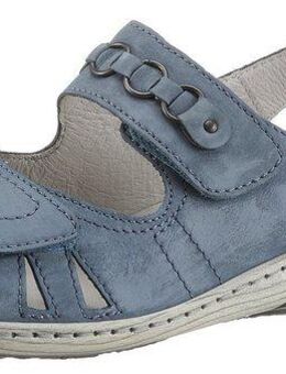 Waldläufer GARDA Riemchensandale, Sommerschuh, Sandalette, Keilabsatz, mit Druckknopf, G-Weite