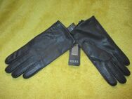 NEU mit ETIKETTEN * Herren oder Damen * Unisex * ECHT- LEDER * DESIGNER * Finger * HANDSCHUHE "DIGEL" schokoladen- braun * - Riedlingen