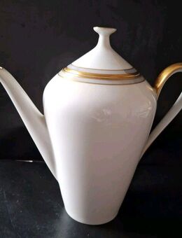 Porzellan Kaffeekanne H&G Selb Heinrich Goldrand Kanne 1Liter Deckel 24cm - Essen