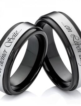 Zauberhaft polierte Wolframringe W159 - Aholming