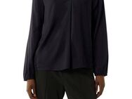 Comma Satinbluse langarm und mit V-Ausschnitt