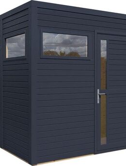 BERTILO Gartenhaus Cubus 2 anthrazit, BxT: 226x240 cm