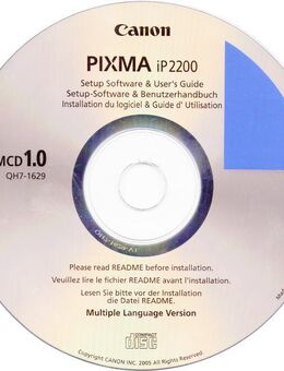 CANON ip2200 Setup-Software & Benutzerhandbuch / Driver CD-R (2) - Andernach