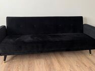 Schlafsofa in schwarz (samt) - Düsseldorf