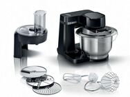 BOSCH Küchenmaschine MUMS2EB01 MUM Serie 2 MUMS2EB01 MUM Serie 2, 700 W, 3,8 l Schüssel, Durchlaufschnitzler, 3 Reibescheiben, Patisserieset Edelstahl