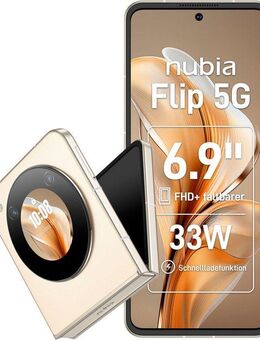 Nubia nubia Flip 5G Smartphone (17,52 cm/6,9 Zoll, 256 GB Speicherplatz, 50 MP Kamera)