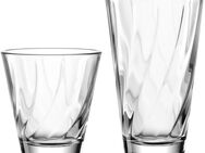 LEONARDO Gläser-Set Trinkglas-Set TWIST, 12-teilig, Glas, Becher-Set, spülmaschinengeeignet