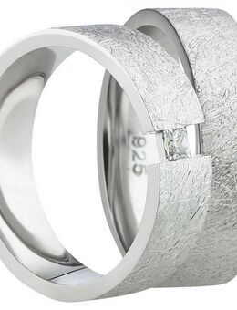 Silberringe mit eingespanntem Zirkonia SR034-SR035 - Aholming