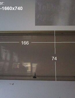 Tabbert Wohnwagenfenster Tabbert-Res. ca 166 x 74 gebr. (zB Tabbe - Schotten Zentrum