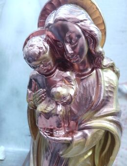 MAdonna plus kind bronze Farbe Holzfigur - Viersen