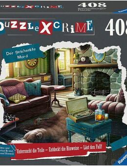 Ravensburger Puzzle Puzzle X Crime: Der geschenkte Mord, 408 Puzzleteile, Made in Europe