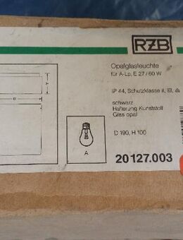 RZB 05-20127 Ersatzglas 190x190x86 Opal weiß neu OVP - Berlin