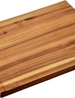 KESPER® Schneidebrett Tranchierbrett 28 x 38 cm, Akazie, FSC, Akazienholz, (1-St), mit schräger Schnittfläche für optimalen Saftablauf