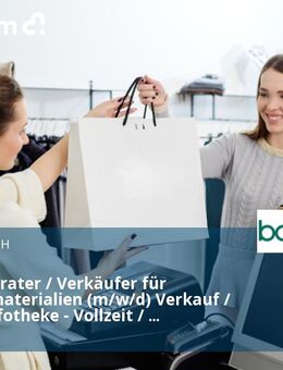 Kundenberater / Verkäufer für Künstlermaterialien (m/w/d) Verkauf / Kasse / Infotheke - Vollzeit / Teilzeit - Münster